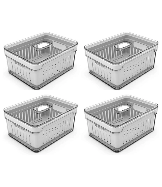 182 Kit 4 Organizadores Ou Clear Fresh